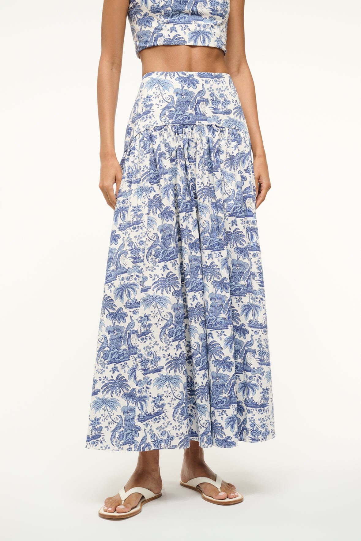 PROCIDA SKIRT BLUE TOILE