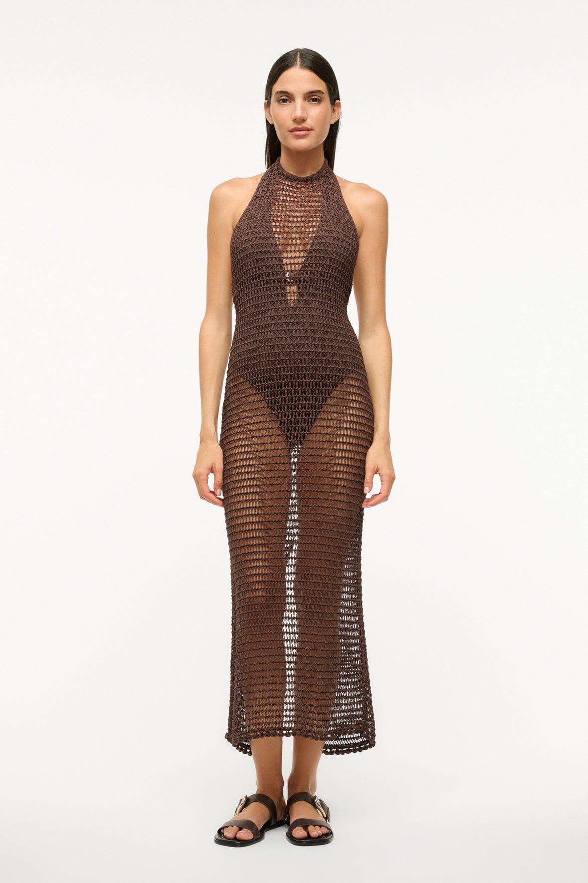 JANE DRESS DARK CHOCOLATE