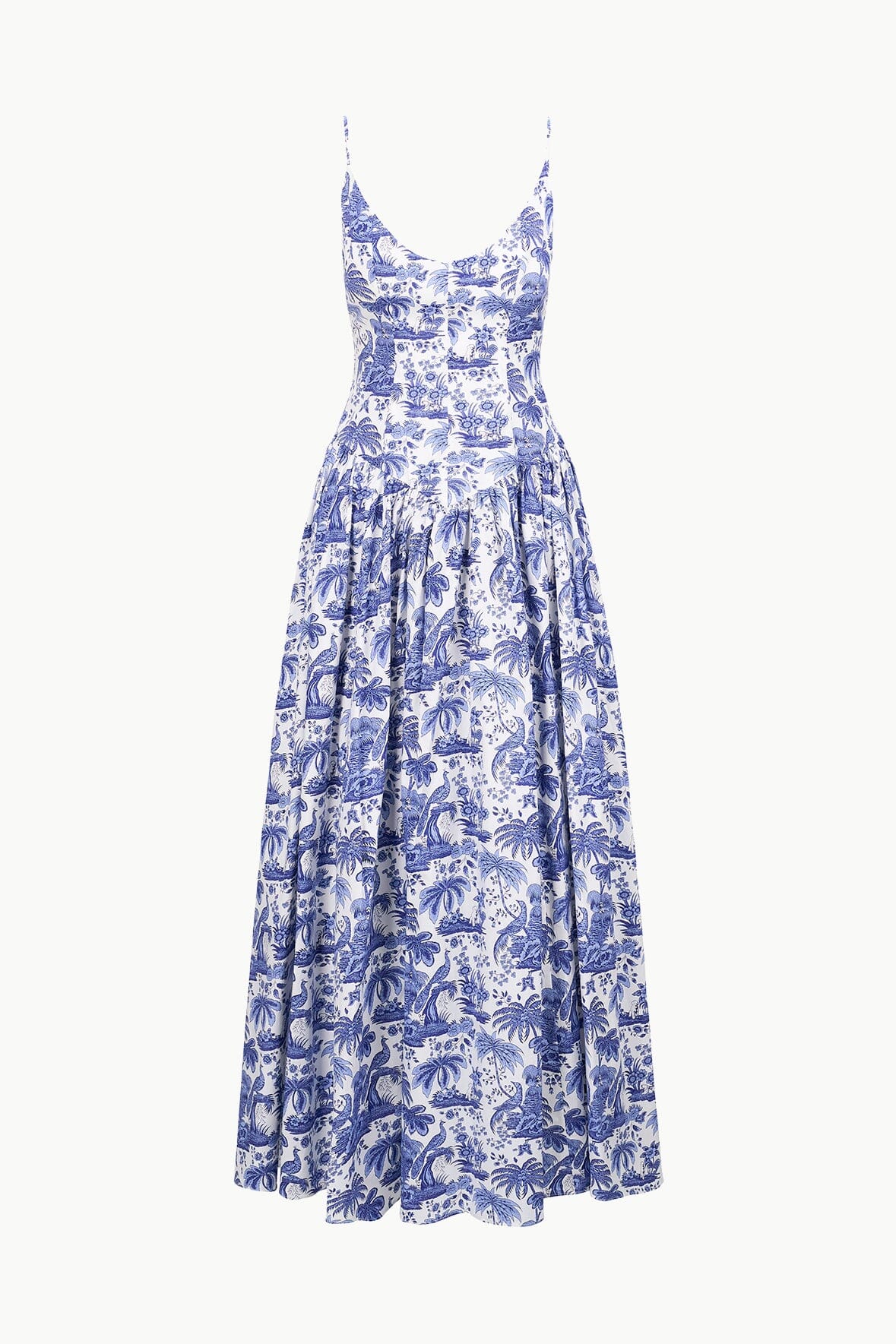DENA DRESS BLUE TOILE
