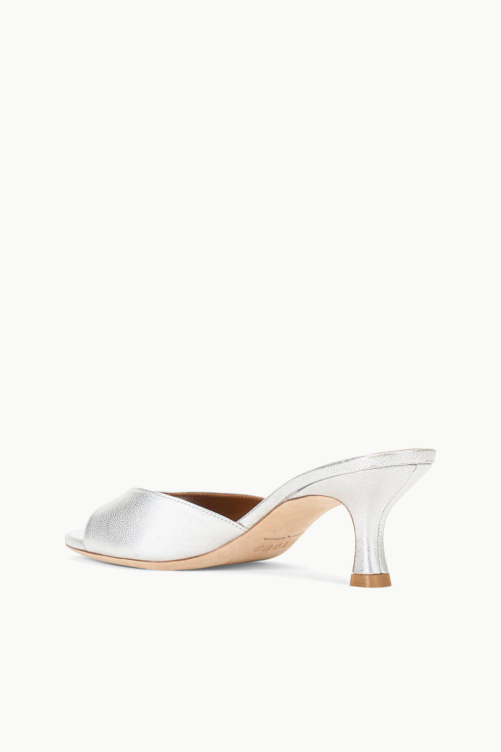 BRIGITTE MULE SILVER SATIN