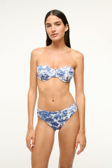 JO BALCONETTE BIKINI TOP BLUE TOILE