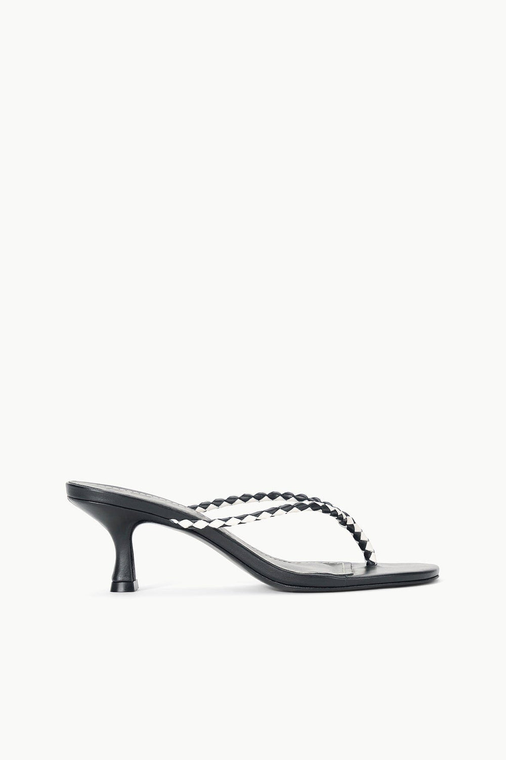 FREJA THONG KITTEN HEEL BLACK PAPER