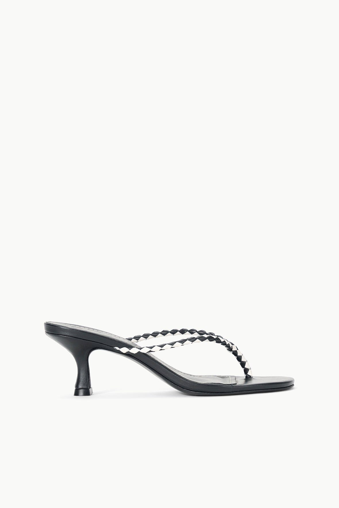 FREJA THONG KITTEN HEEL BLACK PAPER