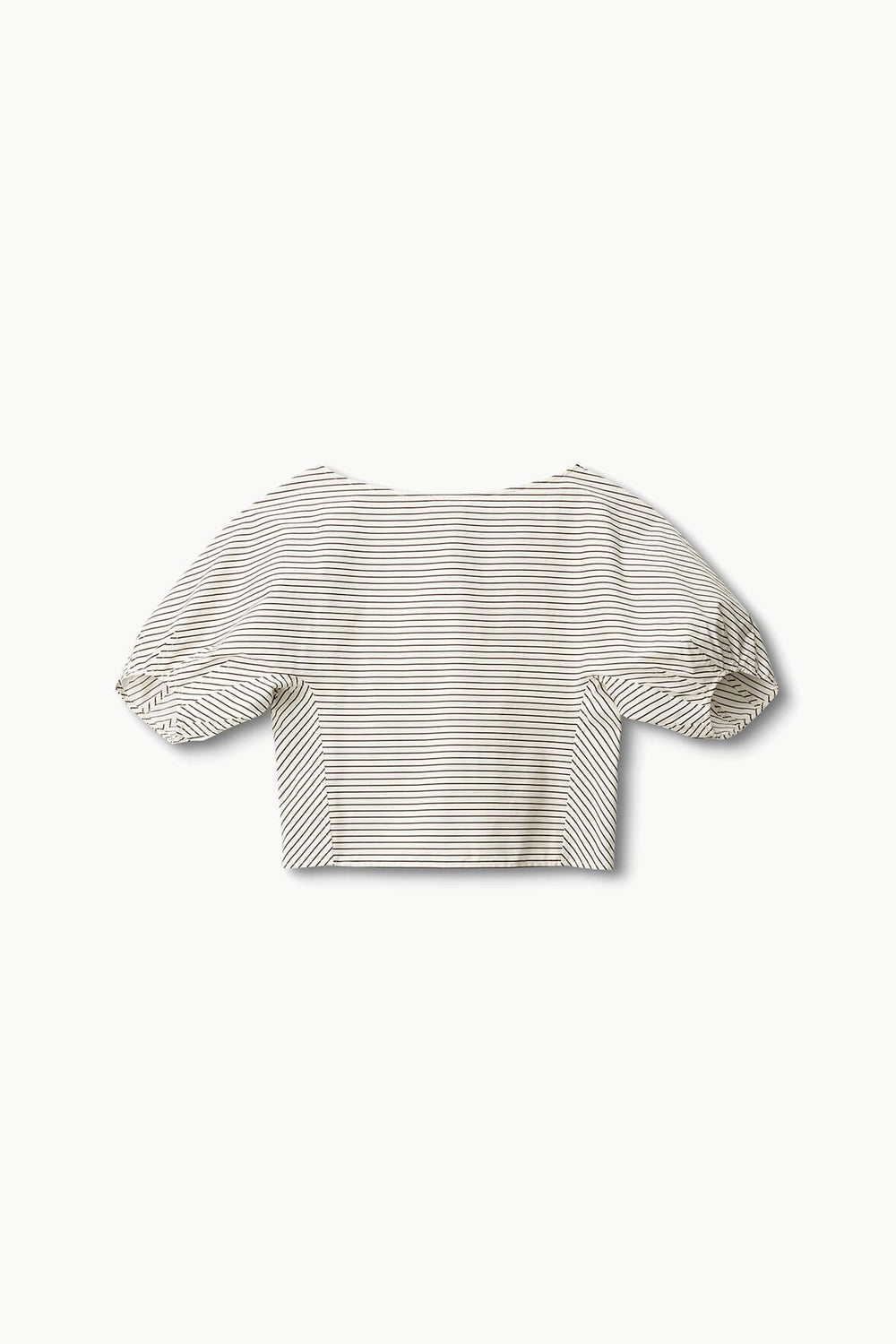 DIDI TOP IVORY DARK OAK MICRO STRIPE