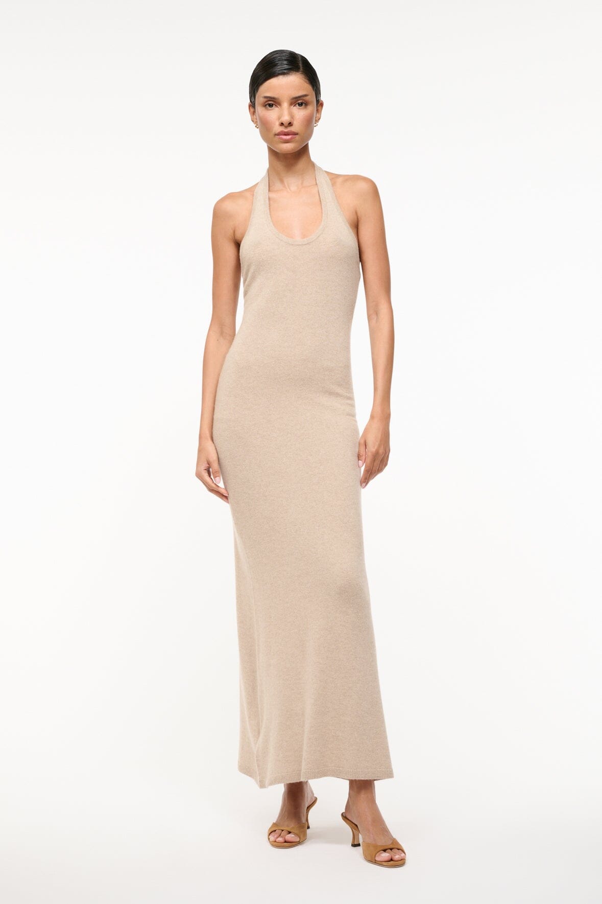 CANELA CASHMERE DRESS STONE