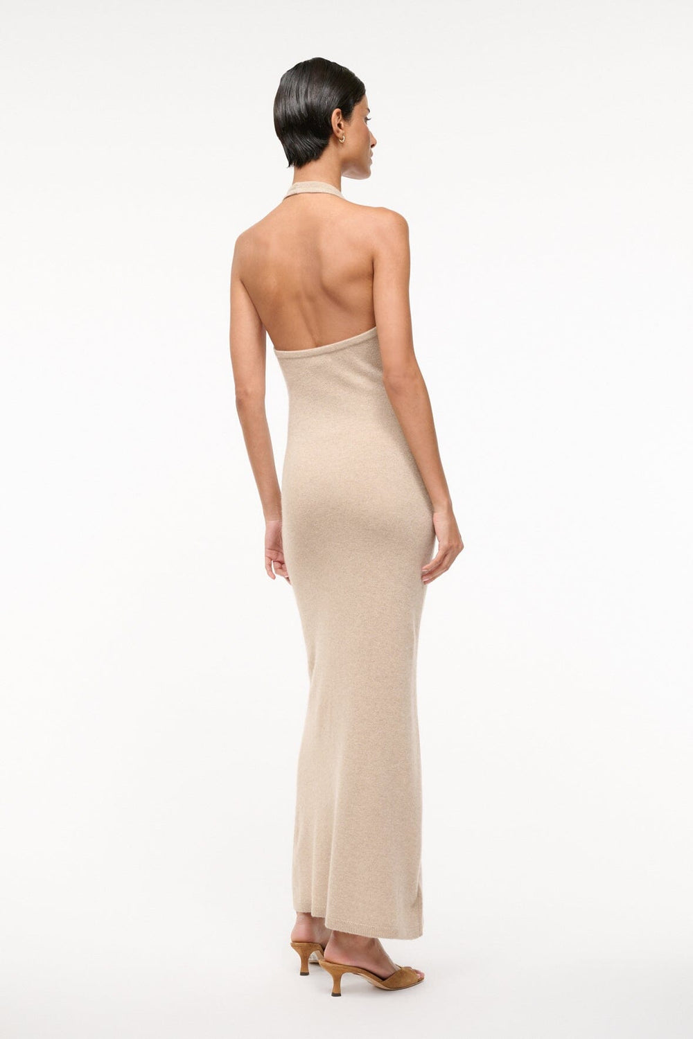 CANELA CASHMERE DRESS STONE