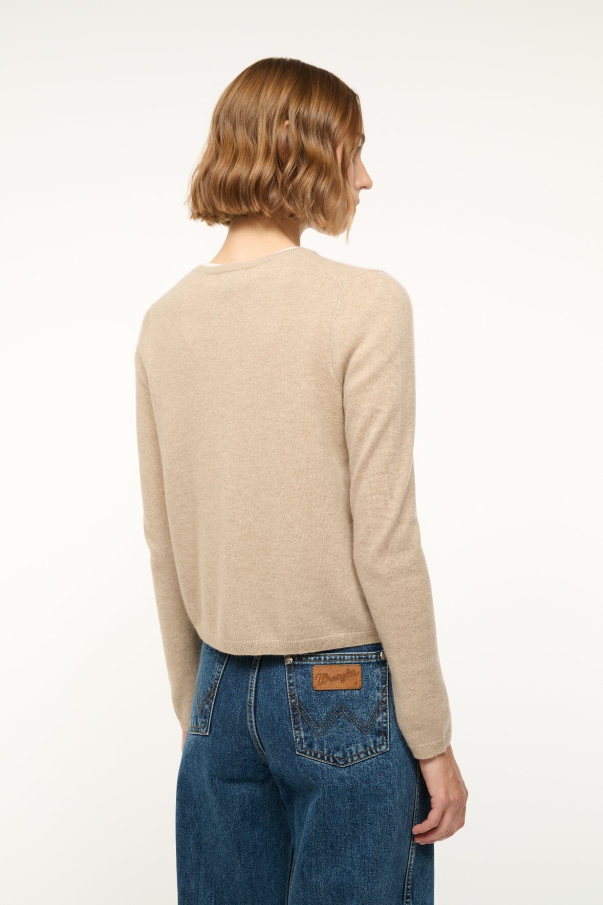 MIDNIGHT CASHMERE CARDIGAN STONE