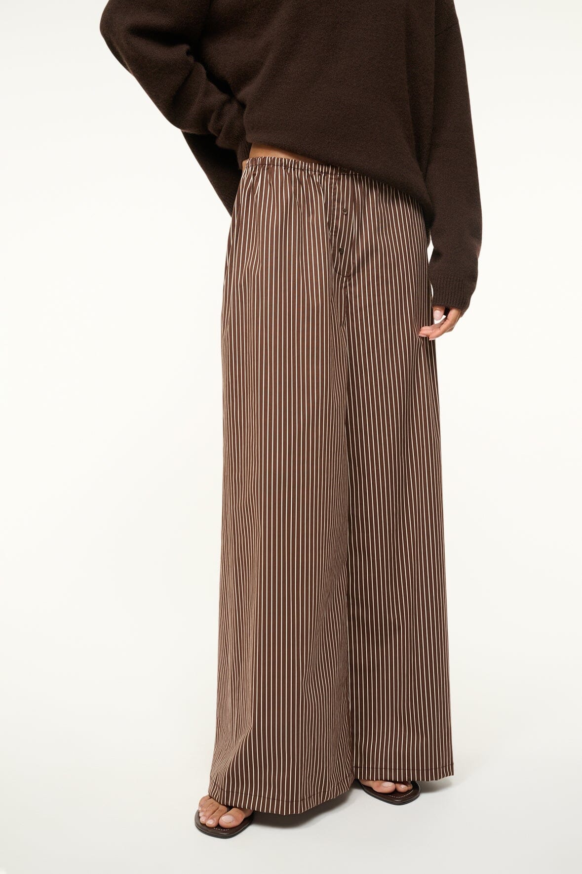 BONFIRE PANT DARK OAK MICRO STRIPE