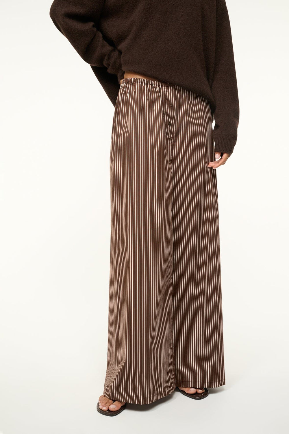 BONFIRE PANT DARK OAK MICRO STRIPE