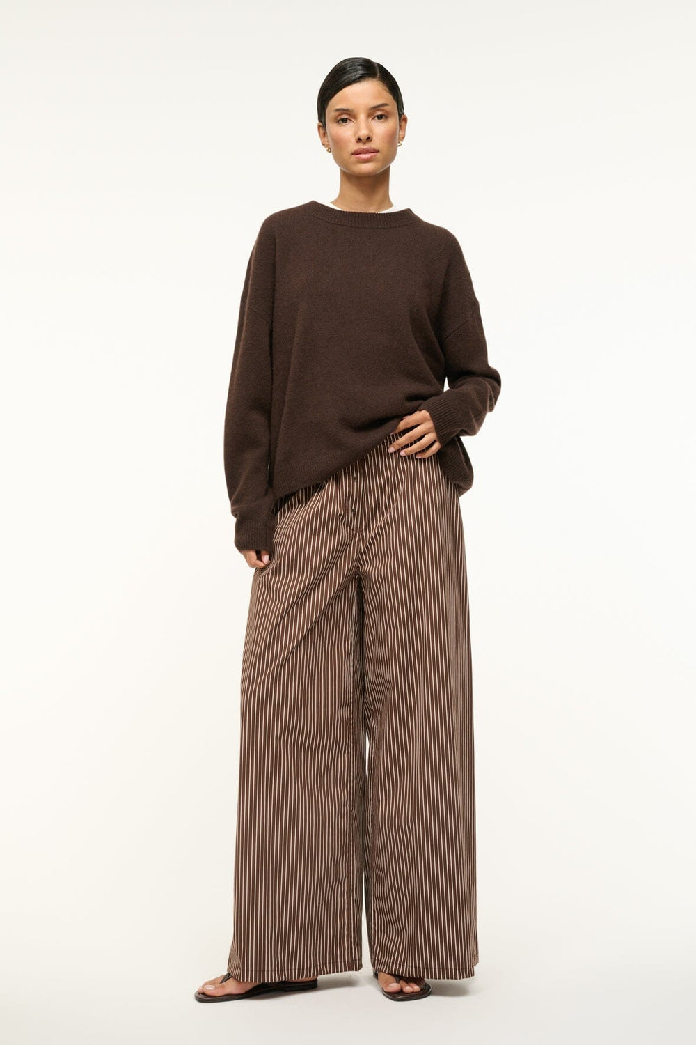 BONFIRE PANT DARK OAK MICRO STRIPE
