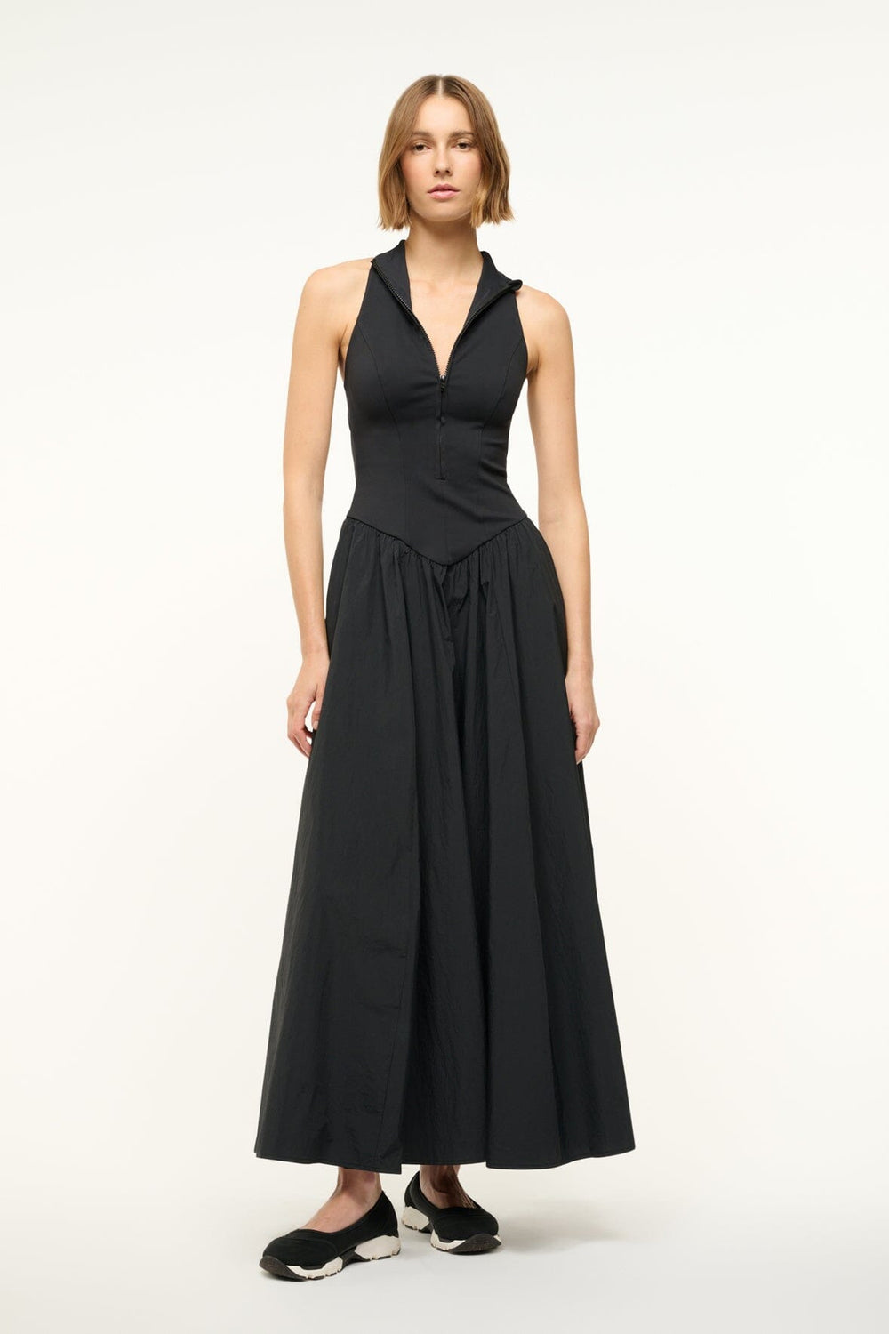 CREVASSE MAXI DRESS BLACK