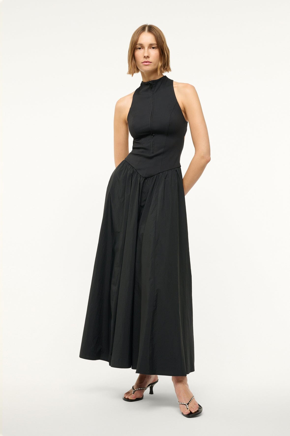 CREVASSE MAXI DRESS BLACK