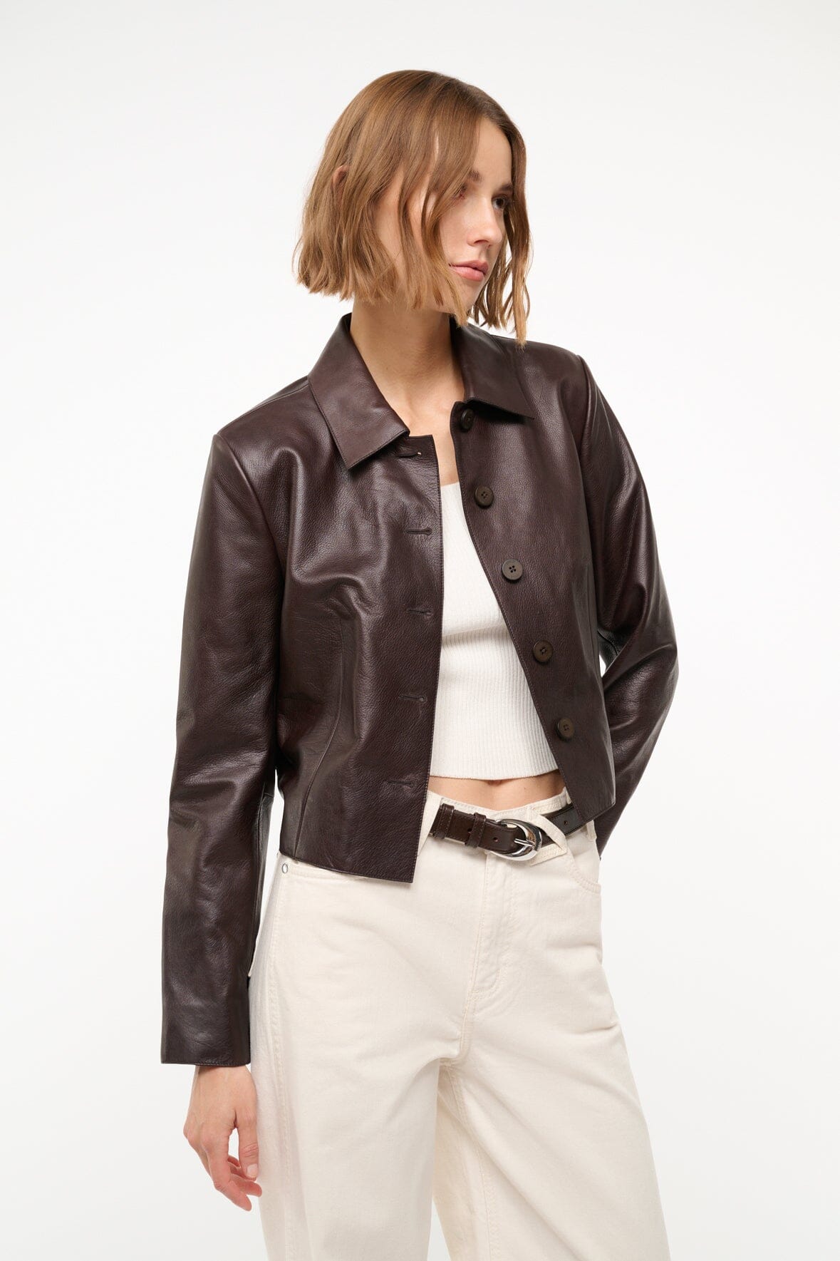 LEATHER MARINO JACKET TIRAMISU