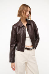 LEATHER MARINO JACKET TIRAMISU