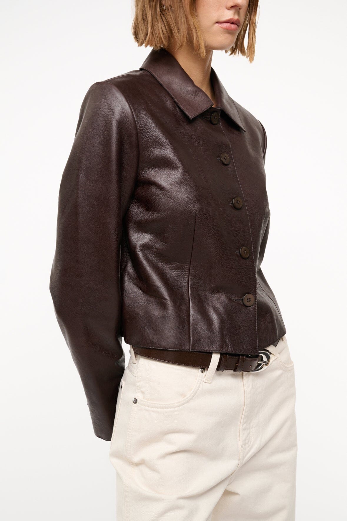 LEATHER MARINO JACKET TIRAMISU