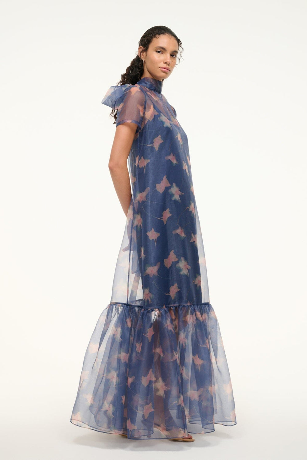 CALLUNA DRESS BOTANICAL NAVY