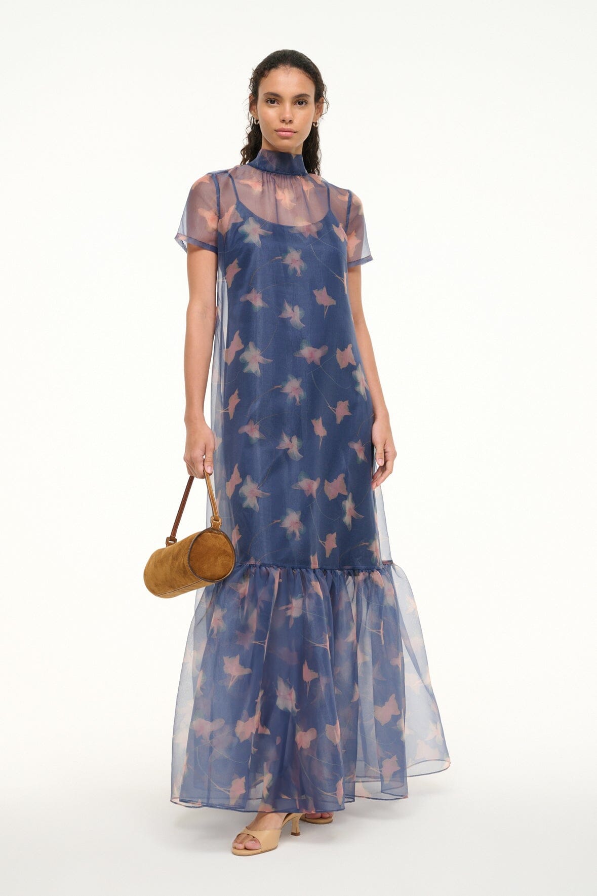 CALLUNA DRESS BOTANICAL NAVY