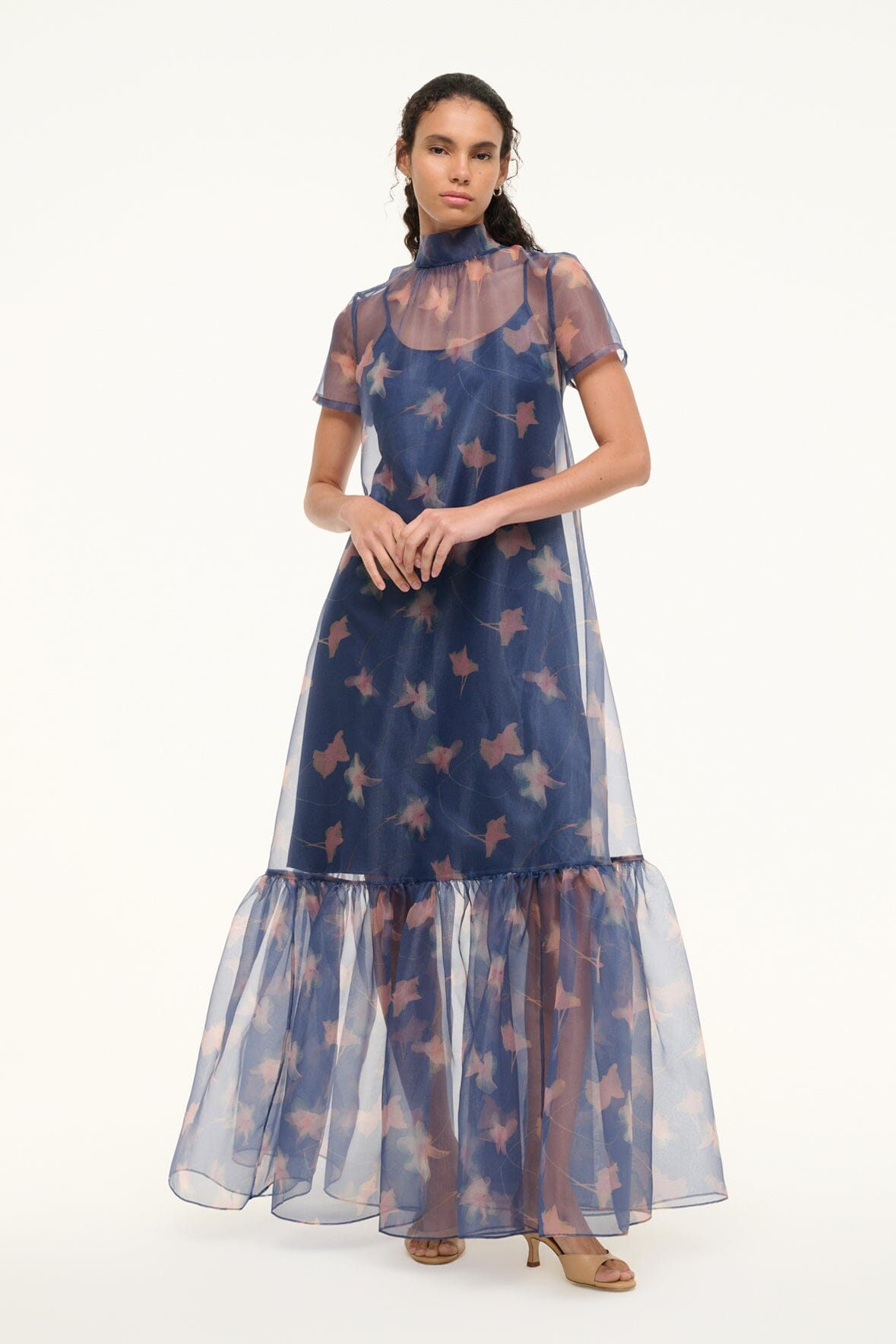 CALLUNA DRESS BOTANICAL NAVY