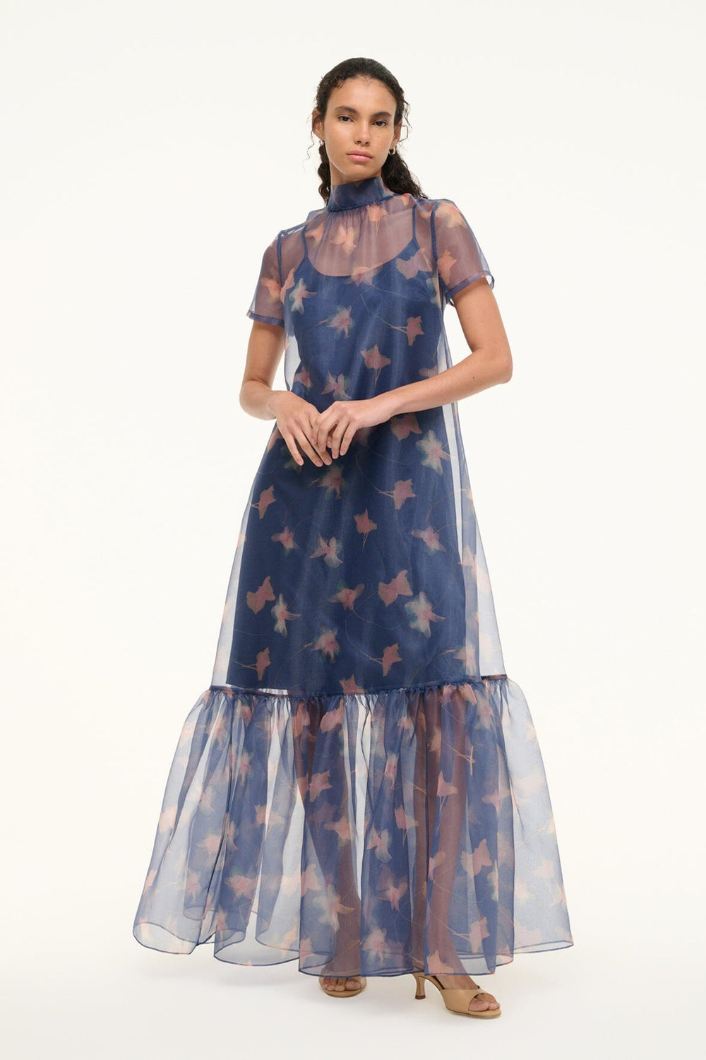CALLUNA DRESS BOTANICAL NAVY