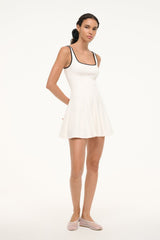 WELLS MINI SPORT DRESS IVORY BLACK