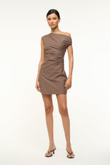 PHARE MINI DRESS DARK OAK MICRO STRIPE