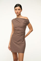 PHARE MINI DRESS DARK OAK MICRO STRIPE