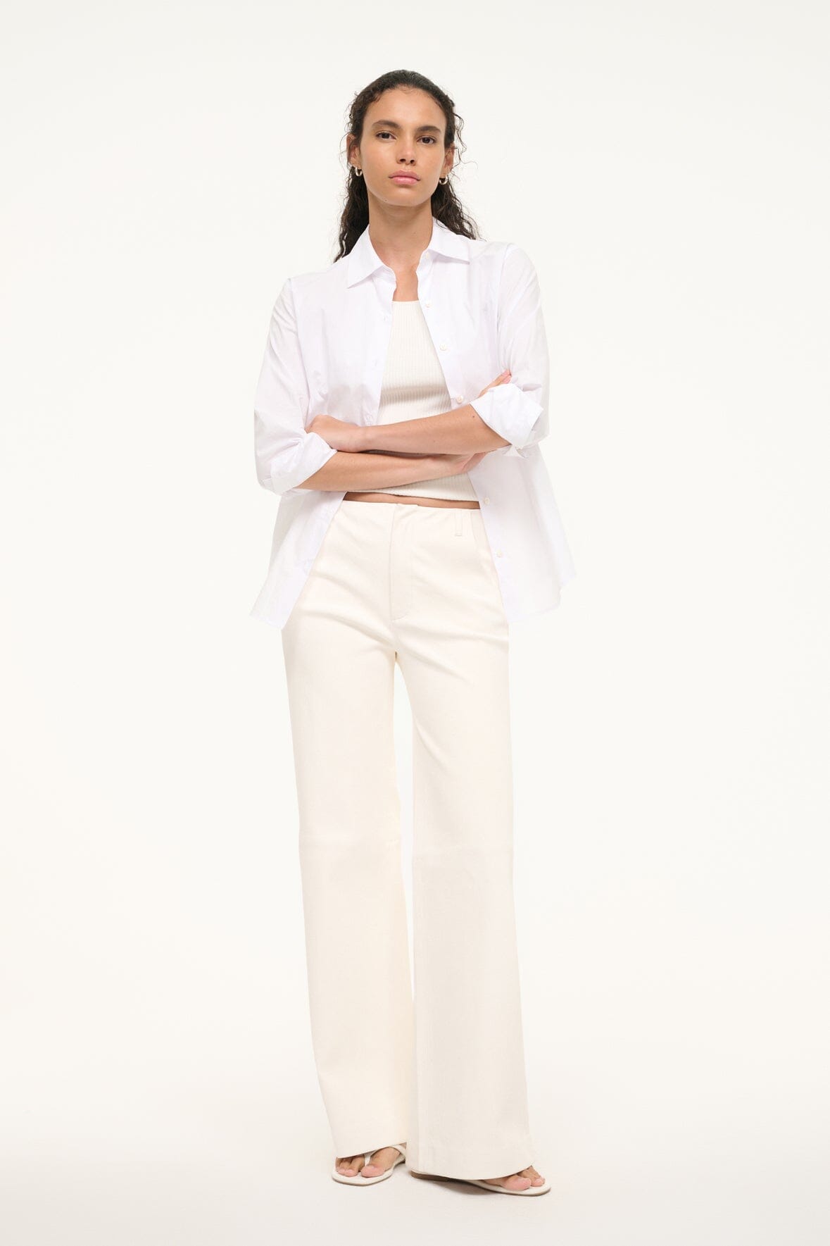 ALINE LEATHER PANTS IVORY