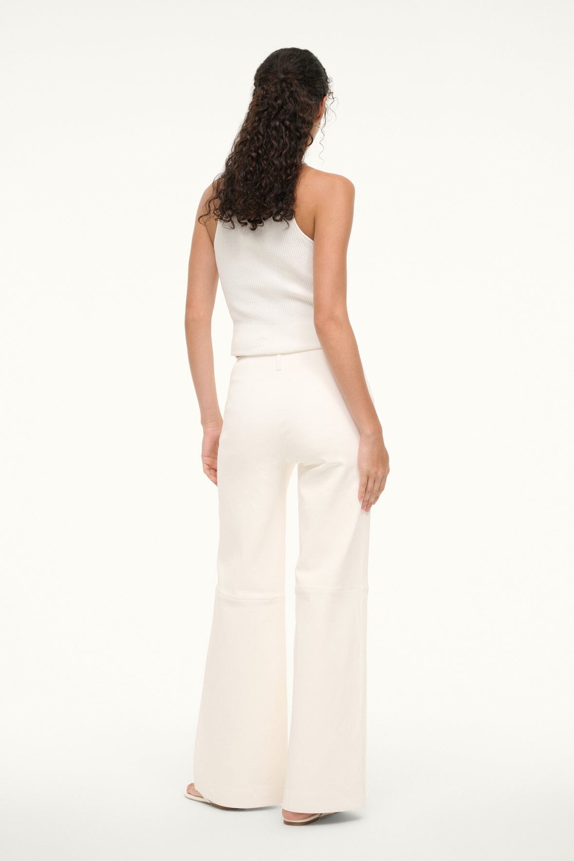 ALINE LEATHER PANTS IVORY