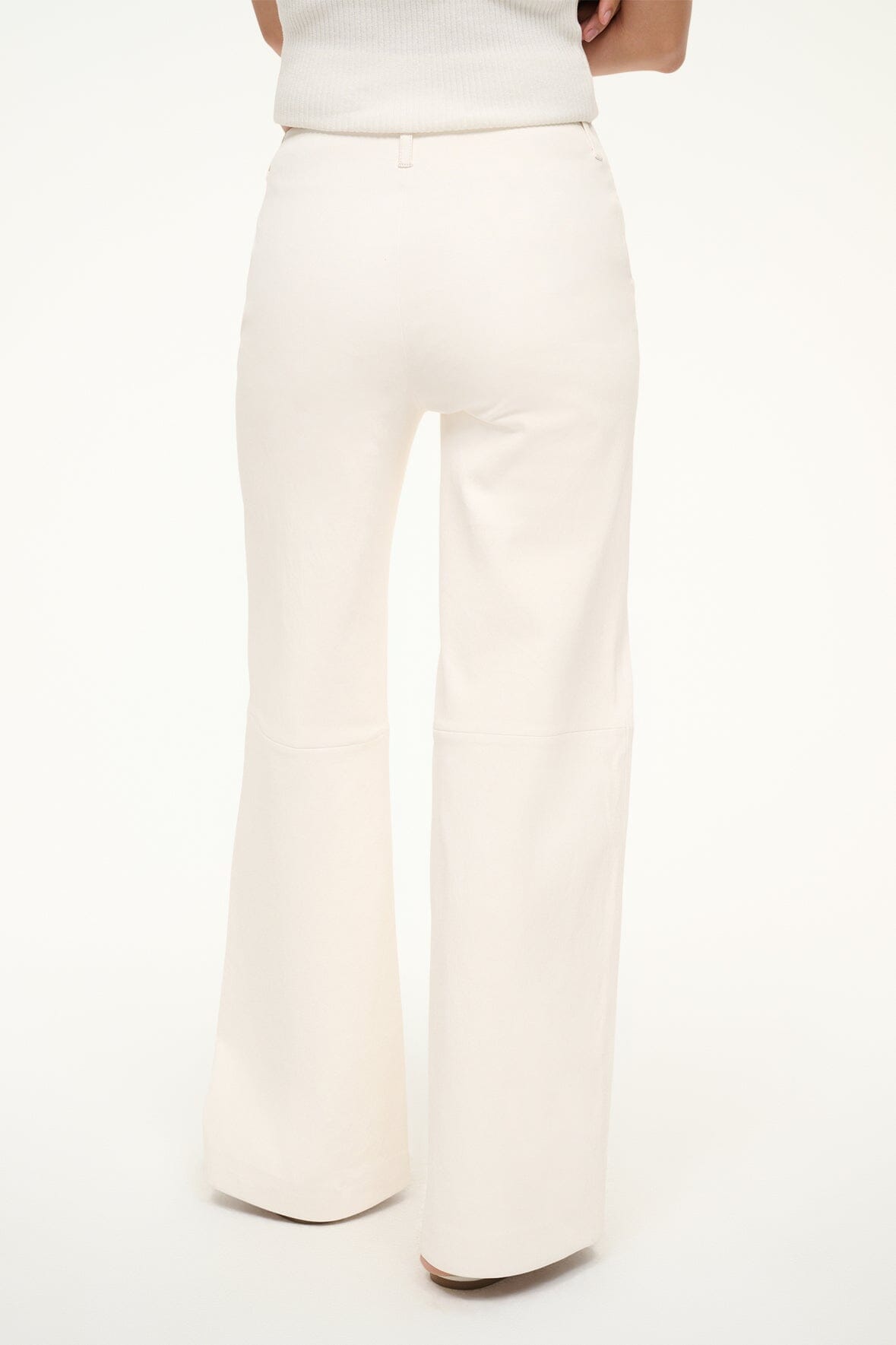 ALINE LEATHER PANTS IVORY