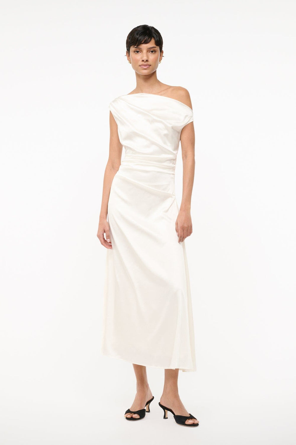 PHARE SILK DRESS IVORY