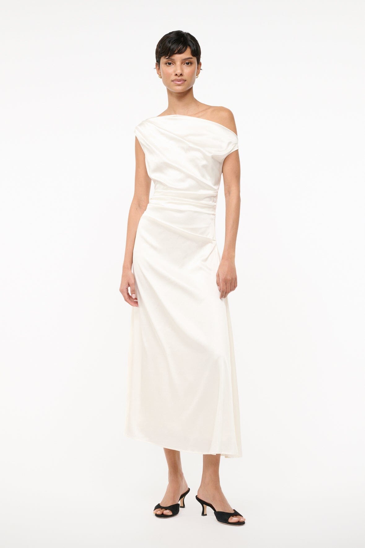 PHARE SILK DRESS IVORY