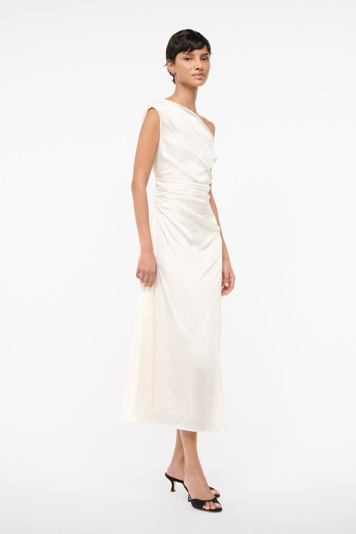 PHARE SILK DRESS IVORY