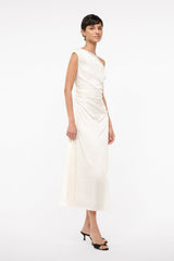 PHARE SILK DRESS IVORY