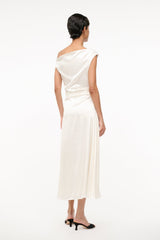 PHARE SILK DRESS IVORY