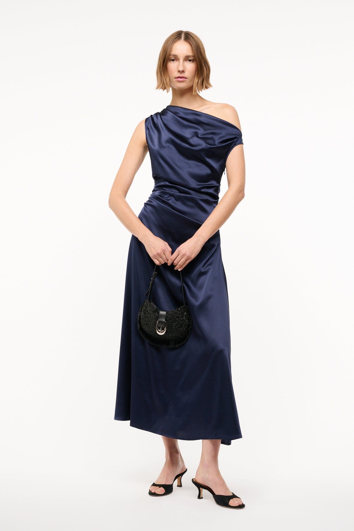 PHARE SILK DRESS NAVY