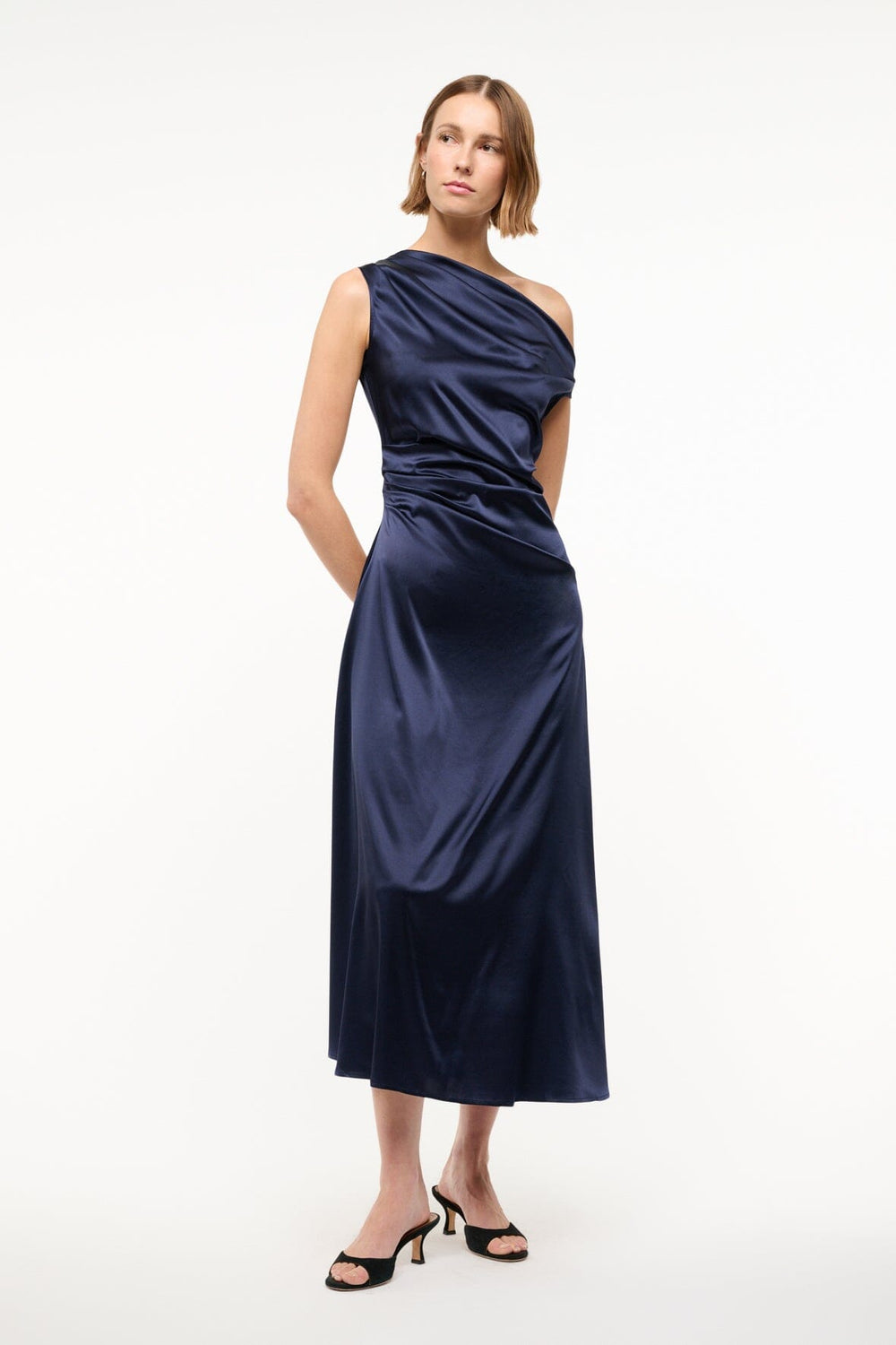 PHARE SILK DRESS NAVY
