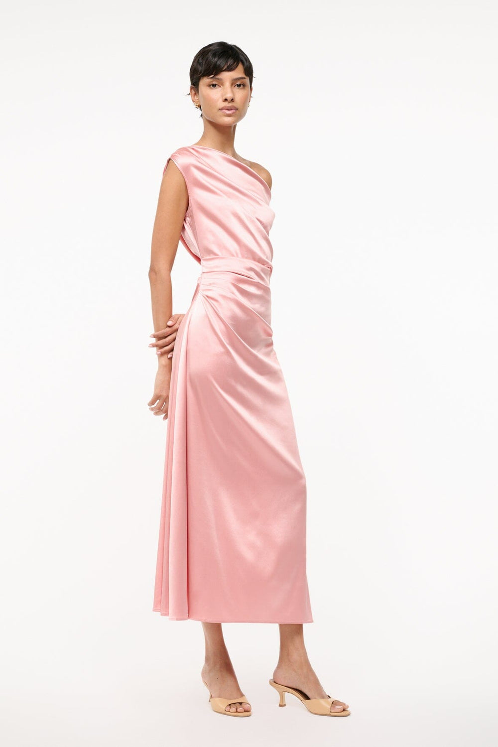 PHARE SILK DRESS ROSE