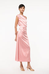 PHARE SILK DRESS ROSE