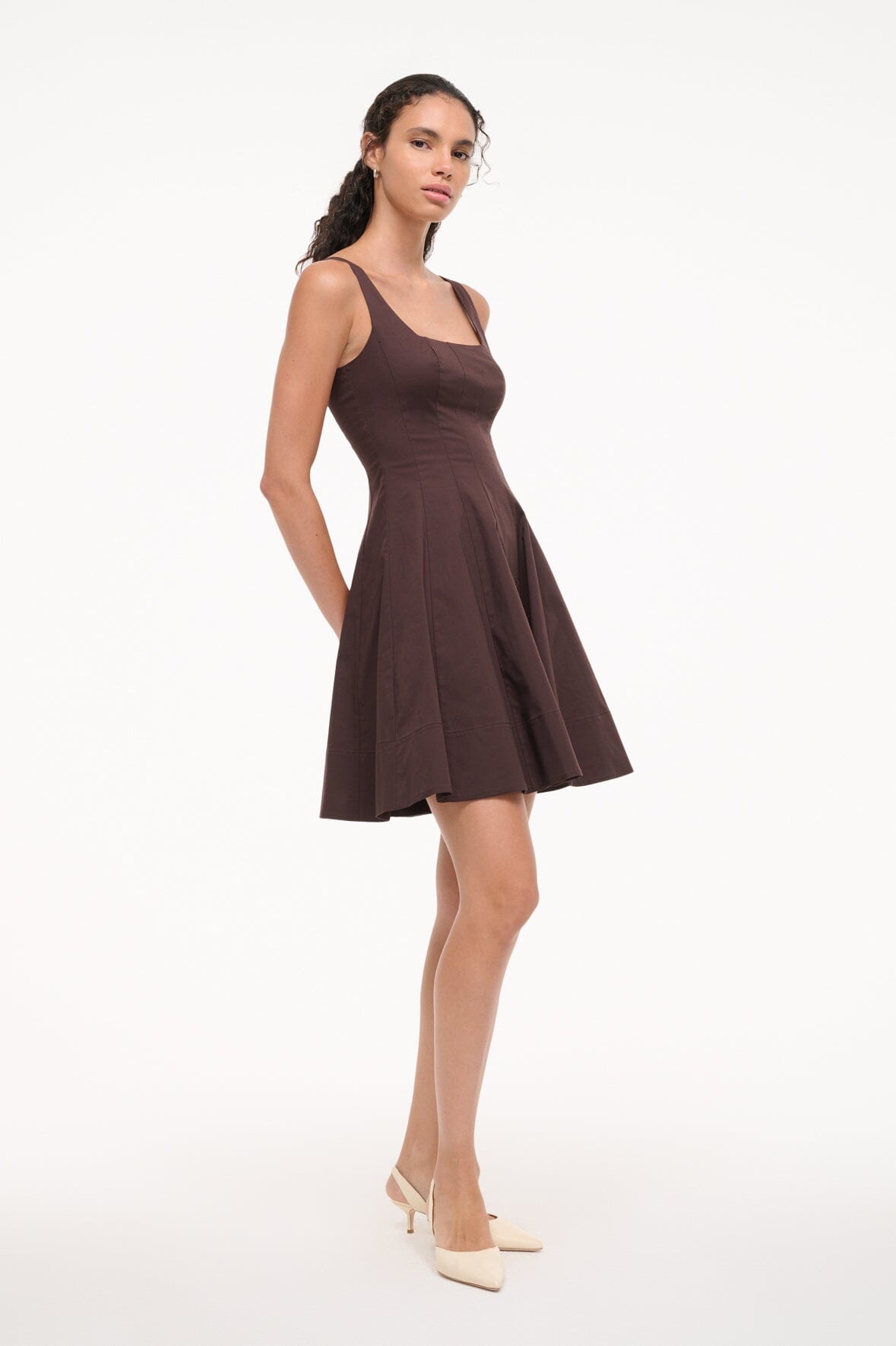 WELLS MINI DRESS EARTH