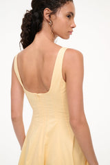 WELLS MINI DRESS PALE HONEY