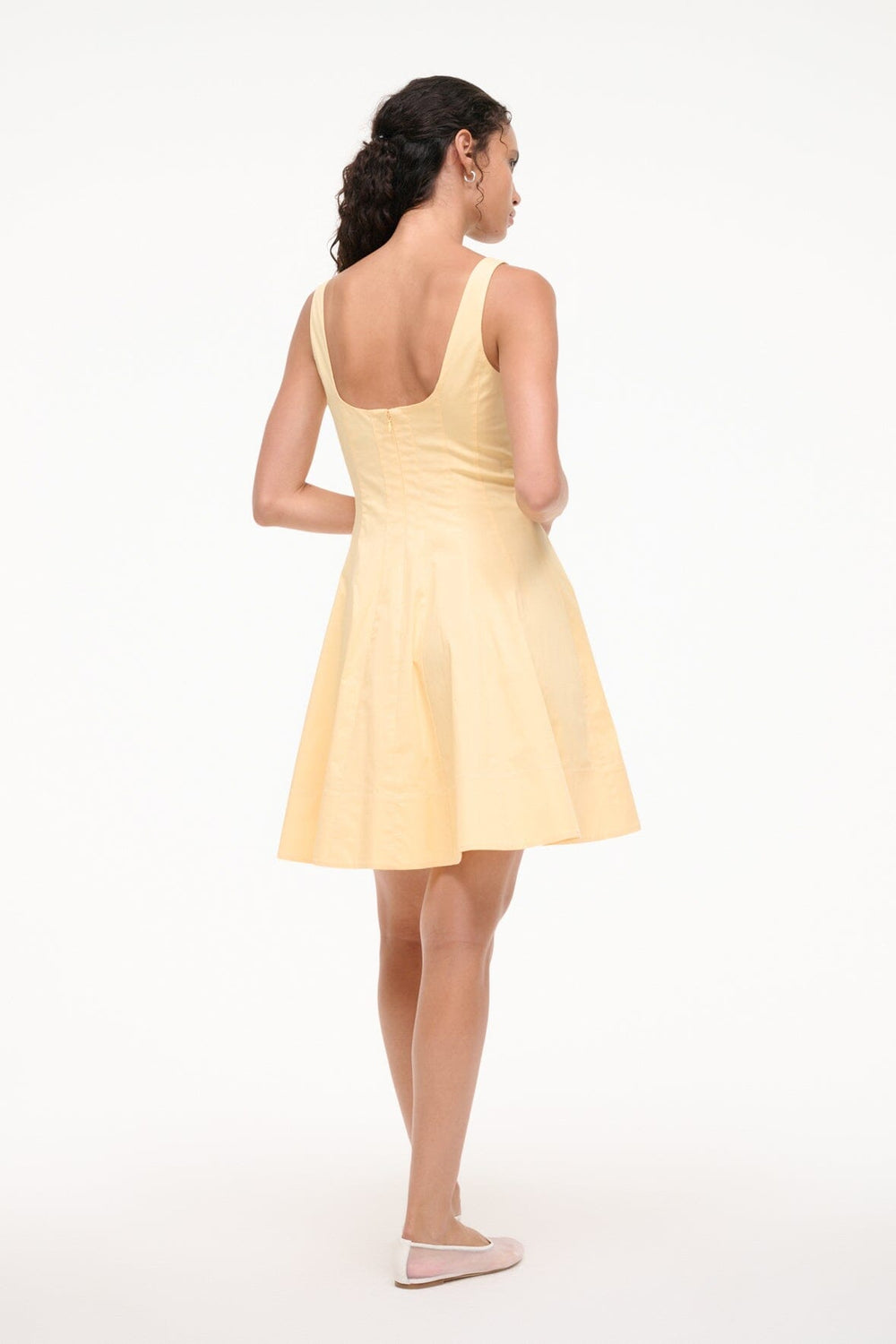 WELLS MINI DRESS PALE HONEY