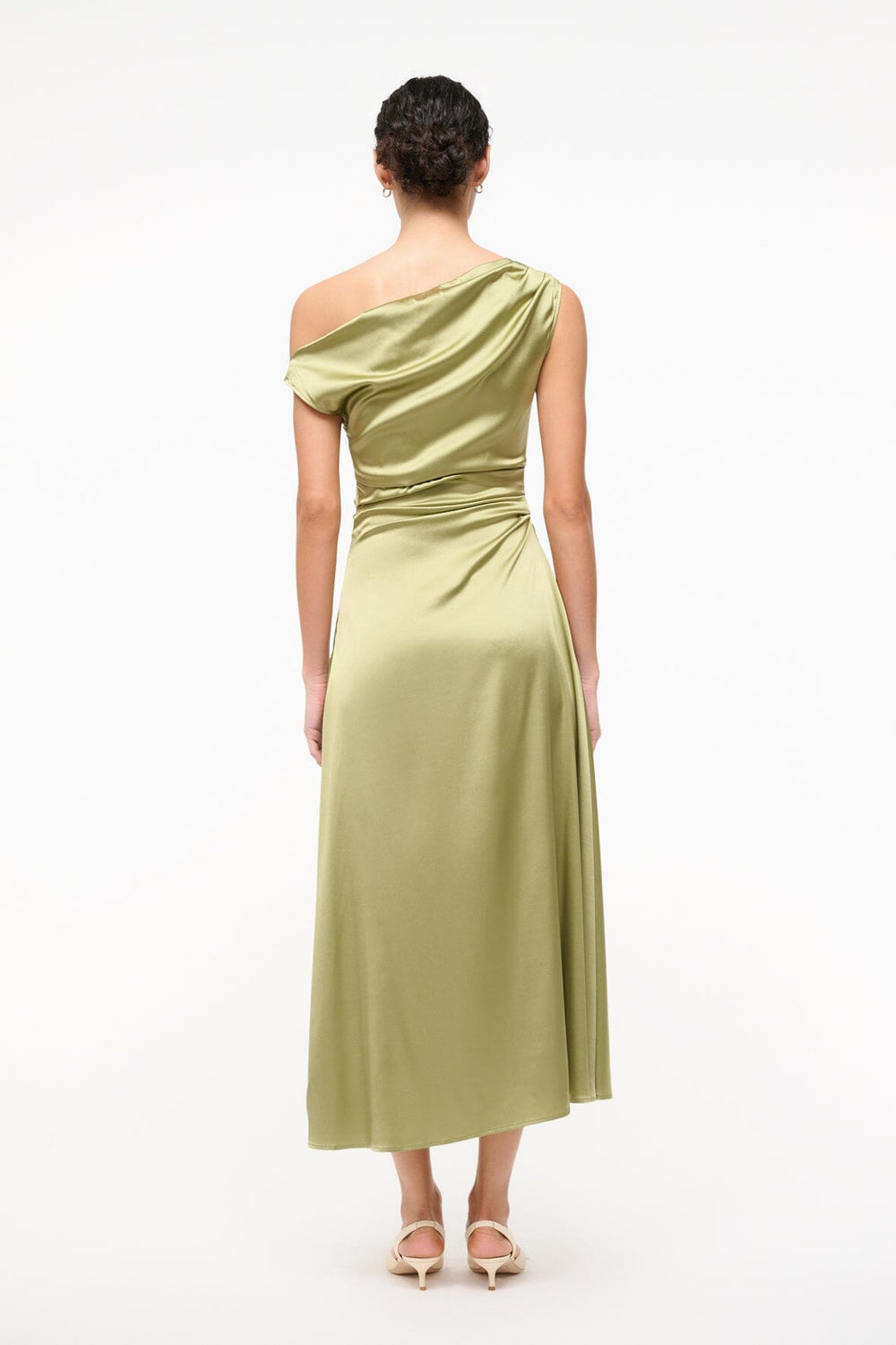 PHARE SILK DRESS MOSS