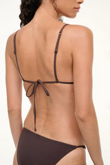 ALEXIS BIKINI TOP DARK CHOCOLATE