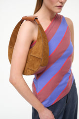 MOON TOTE BAG TAN SUEDE