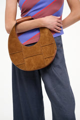 MOON TOTE BAG TAN SUEDE
