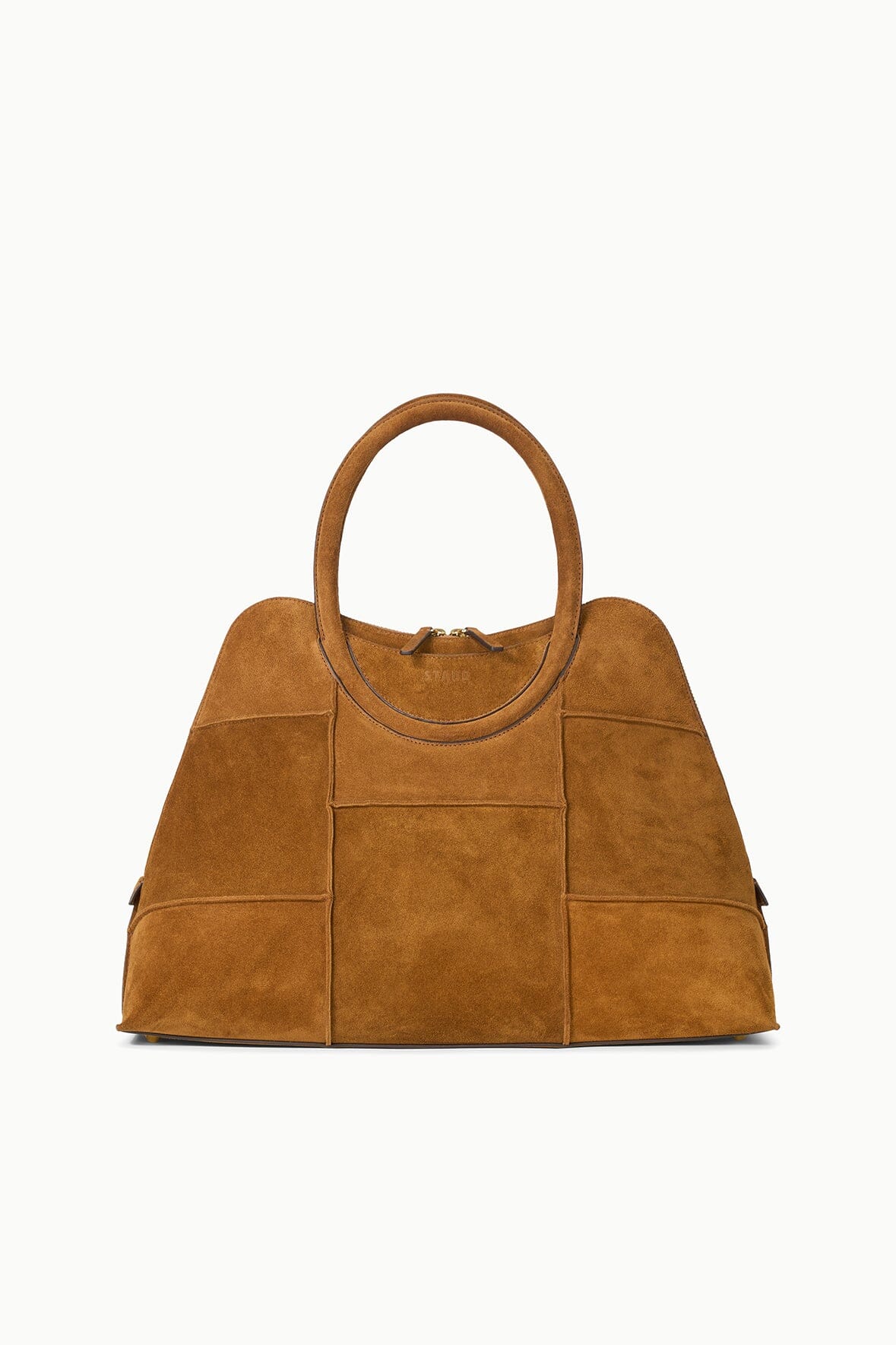 NAOMI SATCHEL TAN SUEDE