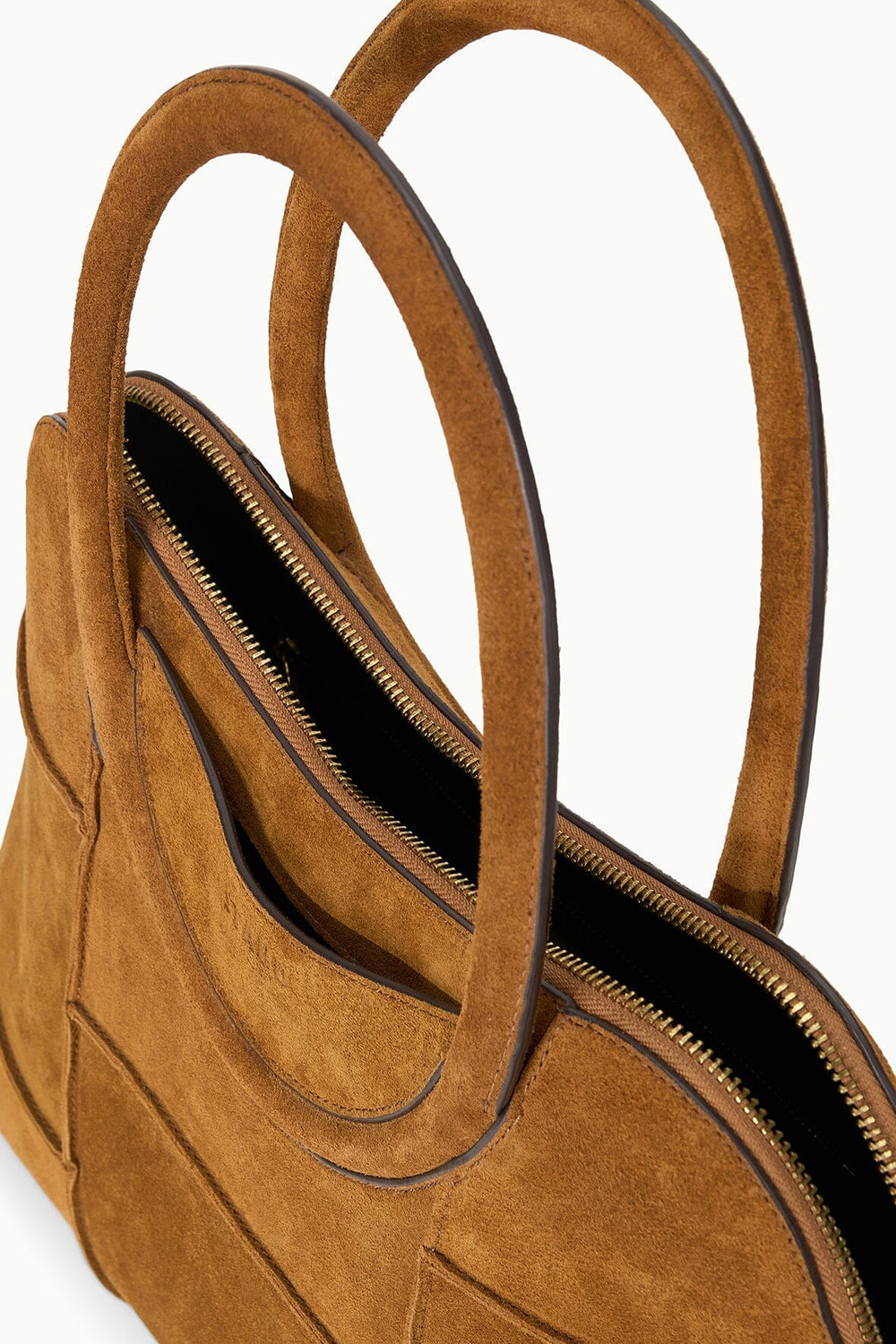 NAOMI SATCHEL TAN SUEDE