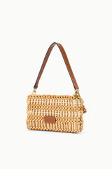 TIMMY CONVERTIBLE SHOULDER BAG NATURAL WOOD BEADS