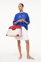 LARGE MAUDE CARRYALL NATURAL ROUGE