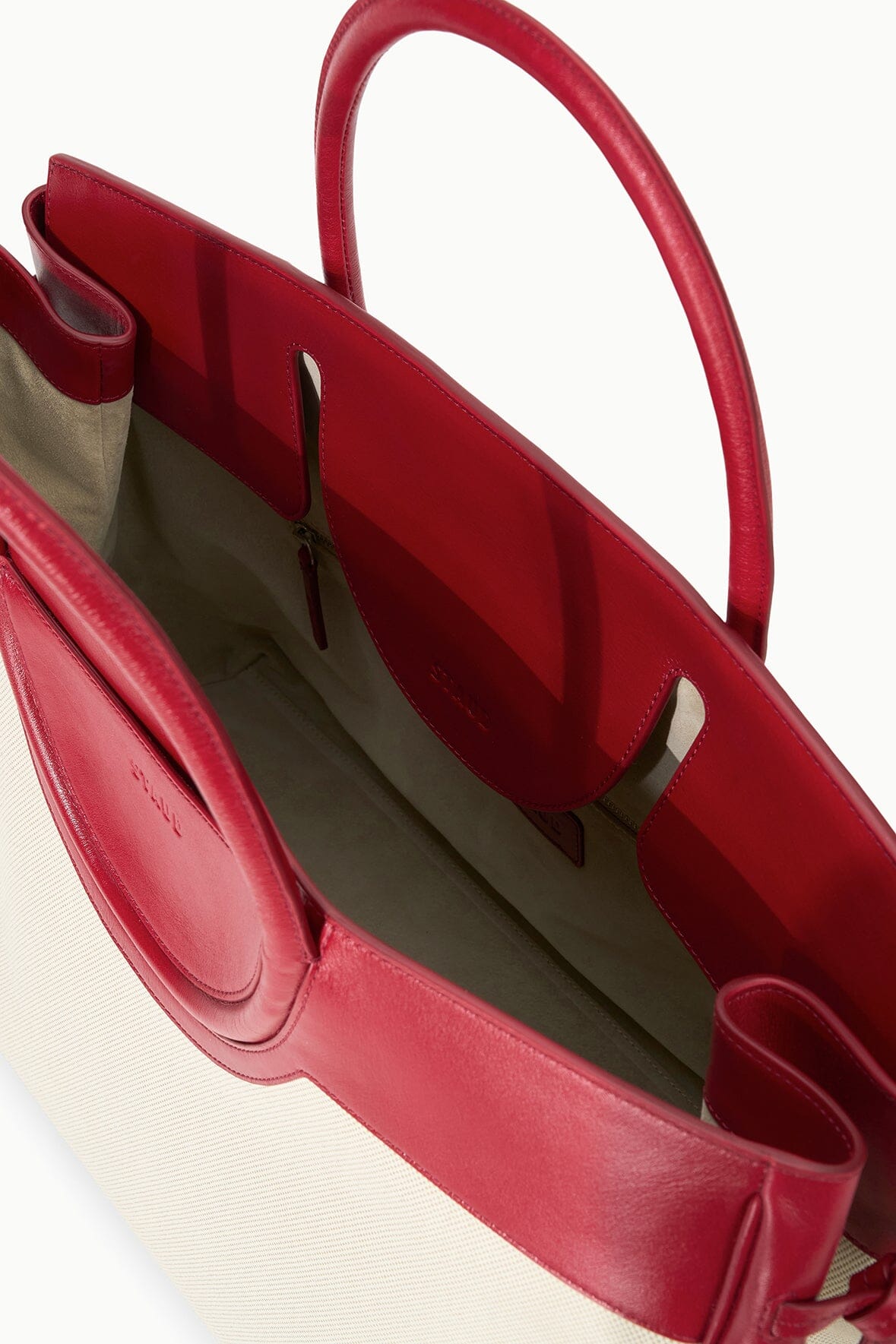 LARGE MAUDE CARRYALL NATURAL ROUGE
